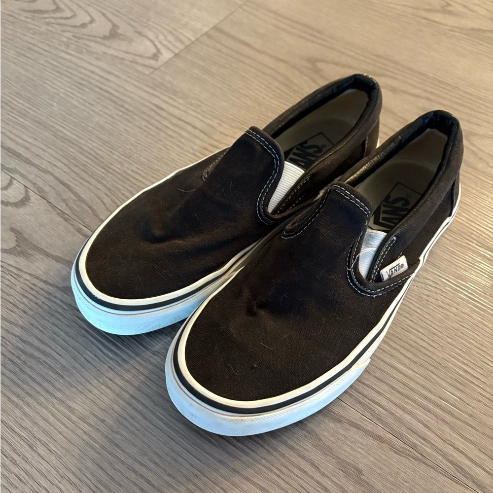 Vans Black Slip-On Shoes